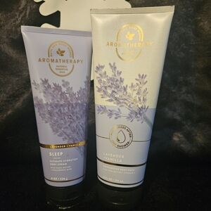 NWT Bath And Body Works Lavender Vanilla Aromatherapy Set - Purple and White